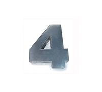 Euro Tins GRO ? Chiffres Moule Quatre (4) F ? R Anniversaire, jubil ? pour (Poignée E 36 x 25 CM ? 7,5 cm de Profondeur)