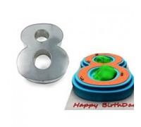 EUROTINS Petit nombre de moules à gâteau d'anniversaire de mariage - 2,5" x 2,5" (8)
