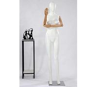 Eurotondisplay HX-DF11-6M Mannequin de vitrine féminin avec bras en bois Noir/blanc mat