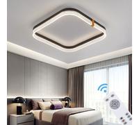 Eurotondisplay LED Plafonnier TY4567-5F Télécommande / Application mobile Couleur de lumière réglable Luminosité réglable noir or Plafonnier Lampe Lampe
