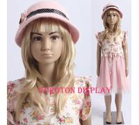 Eurotondisplay SB-1 beau mannequin enfant en couleur chair peint mannequin de vitrine unisexe enfant poupée kids mannequin femelle
