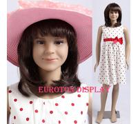 Eurotondisplay SB-2 beau mannequin enfant couleur chair laqué mannequin enfant mannequin unisexe kids mannequin