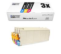Eurotone 3X Toner pour OKI MC780dnvfax MC770dnf MC760dnf MC760dn MC760dnfax MC760 MC770dnvfax MC770 MC770plus MC780 remplace 45396301 - 45396303 Couleur