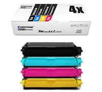 Eurotone 4er Set Print Cartridge Replacement XXL Compatible à EPSON Aculaser C2800 C2800N C2800DN C2800DTN - C 2800 N DN DTN - Alle Couleurs - Black Cyan Magenta Yellow