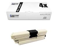 Eurotone 4X Toner pour OKI MC 351 352 361 362 561 562 Wie 44469803 Noir