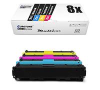 Eurotone 8X Toner dans Le Set Compatible pour Canon i-SENSYS LBP 662 663 664 MF741 MF742 MF743 MF744 MF745 MF746 CDW Cx remplacé 055H CKMY