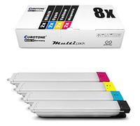 Eurotone 8X Toner dans Le Set pour Samsung MultiXpress 4 Renovation X4200 X4220RX X4250LX X4300LX remplacé K808S C808S M808S Y808S