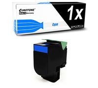 Eurotone Cartouche de toner cyan XXL compatible avec Lexmark CS510, remplace 70C0X20