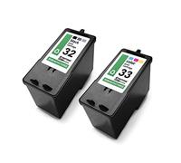Eurotone Jeu de 2 Cartouches d'encre compatibles pour Lexmark 32XL 18C0032E 33XL 18C0033E remplace X5270 X5410 X5430 X5435 X5450 X5470 - 1x Noir & 1x Couleur