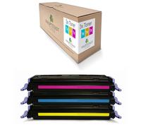 Eurotone Lot de 3 toners compatibles avec HP Color Laserjet 1600 2600 2605 comme Q6001A-03A Q6001A-Q6003A 124A Color