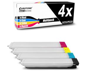 Eurotone Lot de 4 cartouches de toner de rechange pour Samsung MultiXpress 4 Renovation X4200 X4220 X4250 X4300 Remplace K808S C808S M808S Y808S Y808S
