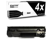 Eurotone Lot de 4 toners compatibles avec Canon I-Sensys MF4330 MF4010 MF4018 MF4120 MF4122 MF4140 MF4150 Remplace FX10 Noir