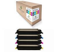 Eurotone Lot de 4 toners compatibles avec HP Color Laserjet 4700 PH DN N DTN Plus remplace Q5950A-53A 643A