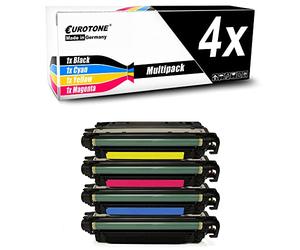 Eurotone Lot de 4 toners de rechange pour Canon LBP7780cx LBP7780cdn LBP5480 remplace 732