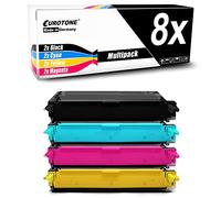 Eurotone Lot de 8 toners compatibles avec Dell 3110cn 3115cn 3115cdn remplace cartouches d'encre noir bleu rouge jaune OfficePro Edition