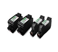 Eurotone Set de 4 Cartouche d'encre Compatible pour HP 15XL C6615DE 17XL C6625AE pour DeskJet 816C 817C 825C 825CVR 840C - 2X Black & 2X Color