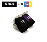 Eurotone Set encres Cartouche PG-512 Black + CL-513 Color Compatible pour Canon Pixma MX320 MX330 MX340 MX350 MX360 MX410 MX420 remplacé Original Canon 2X PG512 1x CL513