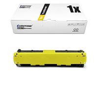 Eurotone Toner Cartridge 125A Yellow pour HP CLJ CP 1210 1215 1217 1515 1518 - Color Laserjet Alternative pour remplacé HP CB542A Jaune