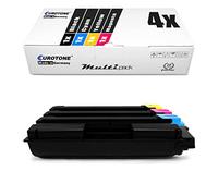 Eurotone Toner pour Kyocera Ecosys P6021cdn, FS-C5150DN - remplace TK-580 2x BK, 1x C, 1x Y, 1x M cartouchen in kit d'économie - compatible Premium Kit Alternative - Remanufacturé non oem consommables