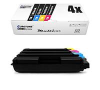Eurotone Toner pour Kyocera Ecosys P6021cdn, FS-C5150DN - remplace TK-580 BK, C, Y, M cartouchen in kit d'économie - Compatible Premium Kit Alternative - Remanufacturé Non OEM consommables