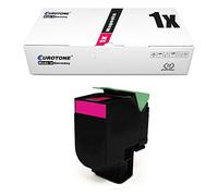 Eurotone XXL Magenta Toner Compatible pour Lexmark CX510de CX510dhe CX510dthe remplacé 80C0X30 mit ca. 4.000 Seiten