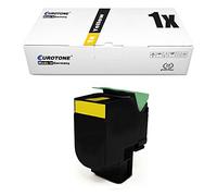 Eurotone XXL Yellow Toner Compatible pour Lexmark CX510de CX510dhe CX510dthe remplacé 80C0X40 mit ca. 4.000 Seiten