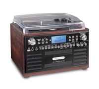 EUROtops Système de musique DAB+ avec graveur CD, tourne-disque et plateau cassette