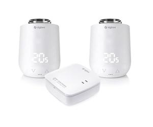Eurotronic Comet Zigbee Kit de démarrage, régulateur d'économie d'énergie et passerelle avec norme radio (thermostat intelligent programmable en kit, économisez des coûts de chauffage)