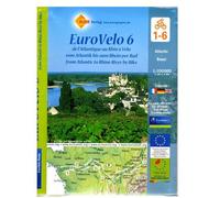 Eurovelo 6 (Atlantic - Basel) 1:100 000