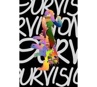 Eurovision-Inspired Grid Notebook - 150 Pages: Euervision - Last Despite First In Heart