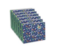 Eurowrap- 28782-6C - Un lot de 6 sacs cadeaux anniversaire - Grands formats 37,3x11,8x27,5cm - Cowboy, dinaus, héros - Qualité supérieure, résistants:210g - idéaux pour puzzles, jeux, coffrets cadeaux