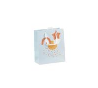 Eurowrap - 30666-3C - Un sac cadeau enfants - Format moyen 21,5x10,2x25,3cm - Naissance, Arc-en-ciel - Qualité supérieure, résistant :210g - idéal pour : livre, jeux, petits coffrets