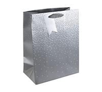 Eurowrap - 30864-3C - Un sac cadeau adulte - Format moyen 21,5x10,2x25,3cm - Étoiles - Qualité supérieure, résistant :210g - idéal pour : livre, jeux, petits coffrets