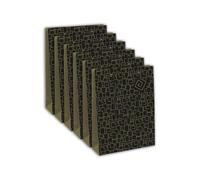 Eurowrap - 32478-2Cpack - Un lot de 6 sacs cadeaux adulte - Grands formats 26,5x14x33cm - Géométrique - Qualité supérieure, résistant :210g - idéal pour : jeux de société, puzzles, coffrets