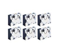 EUROWRAP 32487-6Cpack-6 sacs Shopping 37,3x11,8x27,5cm-210g-Happy Birthday