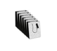 Eurowrap - 32493-3Cpack - Un lot de 6 sacs cadeaux adulte - Formats moyens 21,5x10,2x25,3cm - Poésie, Écriture - Qualité supérieure, résistant :210g - idéal pour : livre, jeux, petits coffrets