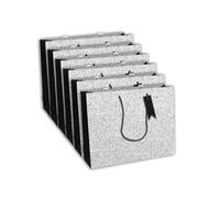 Eurowrap - 32493-6Cpack - Un lot de 6 sacs cadeaux adulte - Grands formats 37,3x11,8x27,5cm - Poésie, Écriture - Qualité supérieure, résistant :210g - idéal pour : jeux de société, puzzles, coffrets