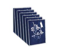 Eurowrap - 32496-2Cpack - Un lot de 6 sacs cadeaux adulte - Grands formats 26,5x14x33cm - Cyanotype - Qualité supérieure, résistant :210g - idéal pour : jeux de société, puzzles, coffrets