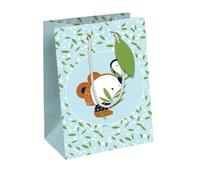 Eurowrap - 33859-3C - Un sac cadeau enfants - Format moyen 21,5x10,2x25,3cm - Animaux - Qualité supérieure, résistant :210g - idéal pour : livre, jeux, petits coffrets