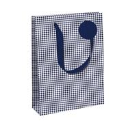 Eurowrap - 33868-2C - Un sac cadeau adulte - Grand format 26,5x14x33cm - Vichy - Qualité supérieure, résistant :210g - idéal pour : jeux de société, puzzles, coffrets