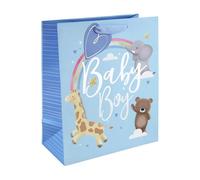 Eurowrap - 35389-2Cpack - Un lot de 6 sacs cadeaux enfants - Grands formats 26,5x14x33cm - Baby girl rose - Qualité supérieure, résistant : 210g - idéal pour : jeux de société, puzzles, coffrets