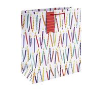 Eurowrap - 35410-2Cpack - Un lot de 6 sacs cadeaux anniversaire - Grands formats 26,5x14x33cm - Bougies - Qualité supérieure, résistant : 210g - idéal pour : jeux de société, puzzles, coffrets