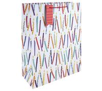 Eurowrap - 35453-1WCpack - Un Lot de 6 Sacs Cadeaux anniversaire - Format XL - 33x15x45,5cm - 210g - Motif : Bougies - Idéal pour : Jeux De Société, Puzzles