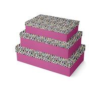 Set de boîtes cadeau 'Léopard', 3 pièces