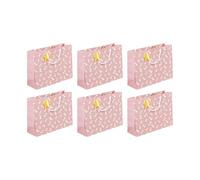 EUROWRAP - Lot 6 sacs Shopping 37,3x11,8x27,5cm - 210g - Licornes & étoiles