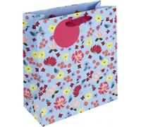 Eurowrap - Pochettes cadeaux "Kitsch", Floral - Pack de 6 SG38019 (M) (Bleu/Rouge/Jaune)