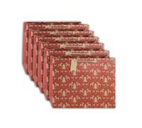 Eurowrap - X-28233-6Cpack - Un lot de 6 sacs cadeaux Noël - Grands formats 37,3x11,8x27,5cm - Sapins - Qualité supérieure, résistant :210g - idéal pour : jeux de société, puzzles, coffrets