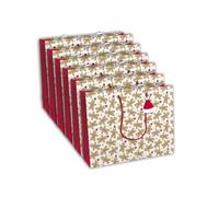 Eurowrap X-29133-9C - Un Sac Cadeau Excellia - Format Parfum - Dimensions : 12,7x9x20,3cm - 210g - Motif : Plumes Dorées Sur Fond Bleu - Emballage Cadeau, Parfum