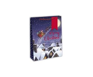Eurowrap - X-29160-2Cpack - Un lot de 6 sacs cadeaux Noël - Grands formats 26,5x14x33cm - Père-Noël - Qualité supérieure, résistant :210g - idéal pour : jeux de société, puzzles, coffrets