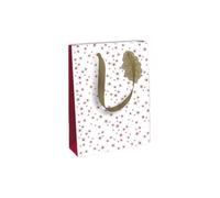 Eurowrap - X-29508-2Cpack - Un lot de 6 sacs cadeaux Noël - Grands formats 26,5x14x33cm - Étoiles - Qualité supérieure, résistant :210g - idéal pour : jeux de société, puzzles, coffrets